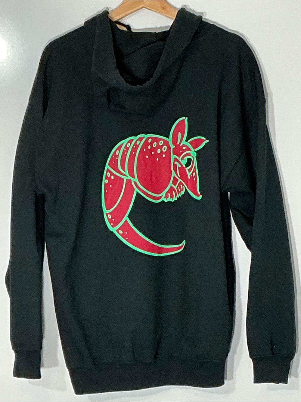 Armadillo Graphic Full Zip Hoodie • Gildan Heavy Blend • Men’s Large